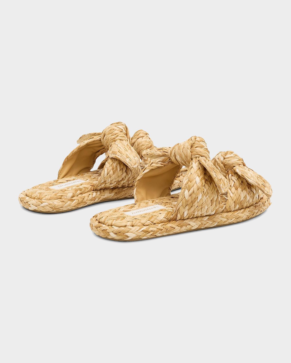Zimmermann Carousel Raffia Slide Sandals