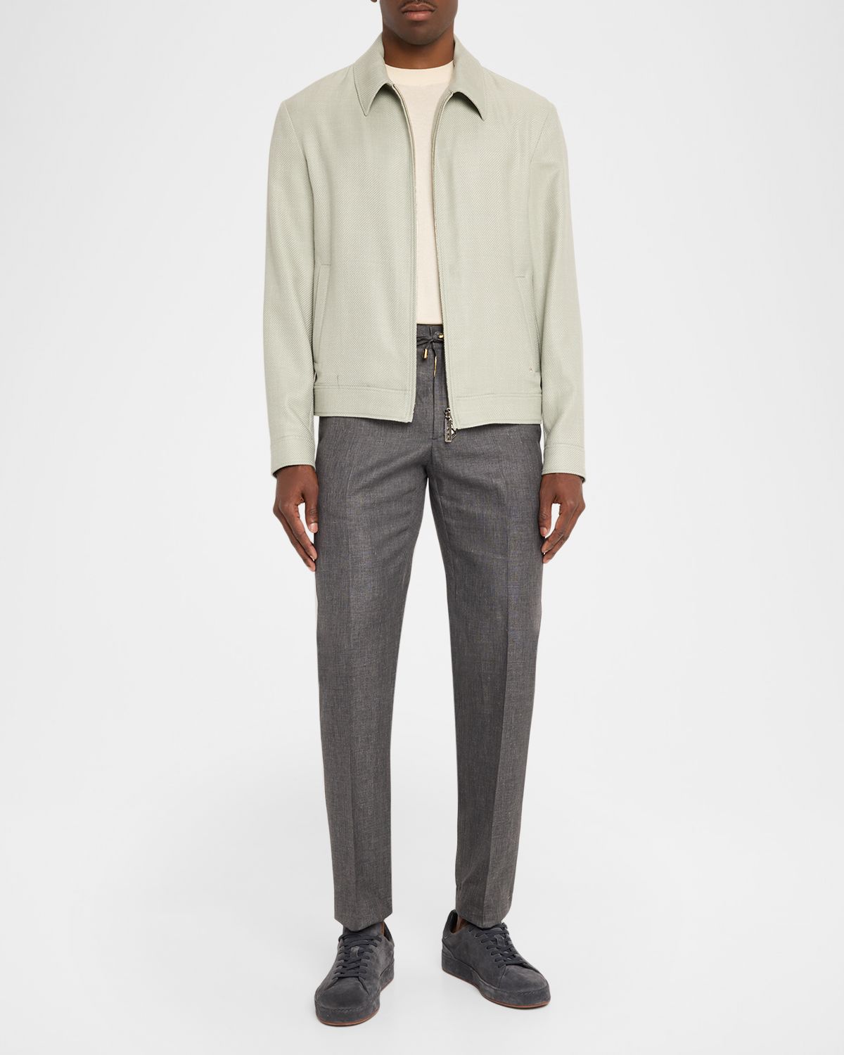 Stefano Ricci Men 's Drawstring Straight-Leg Sport Trousers