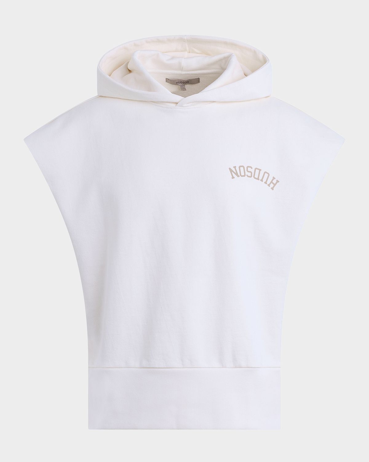 Hudson Men 's Viper Cotton Logo Sleeveless Hoodie