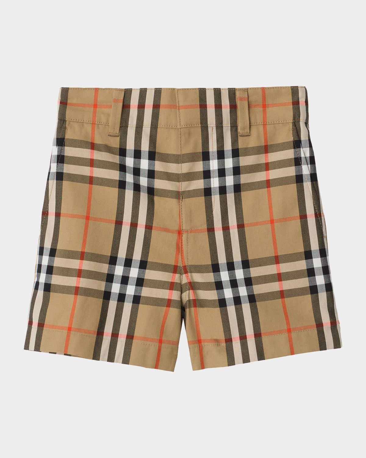 Burberry Boy 's Oscar Check Cotton Shorts, Size 6M-3
