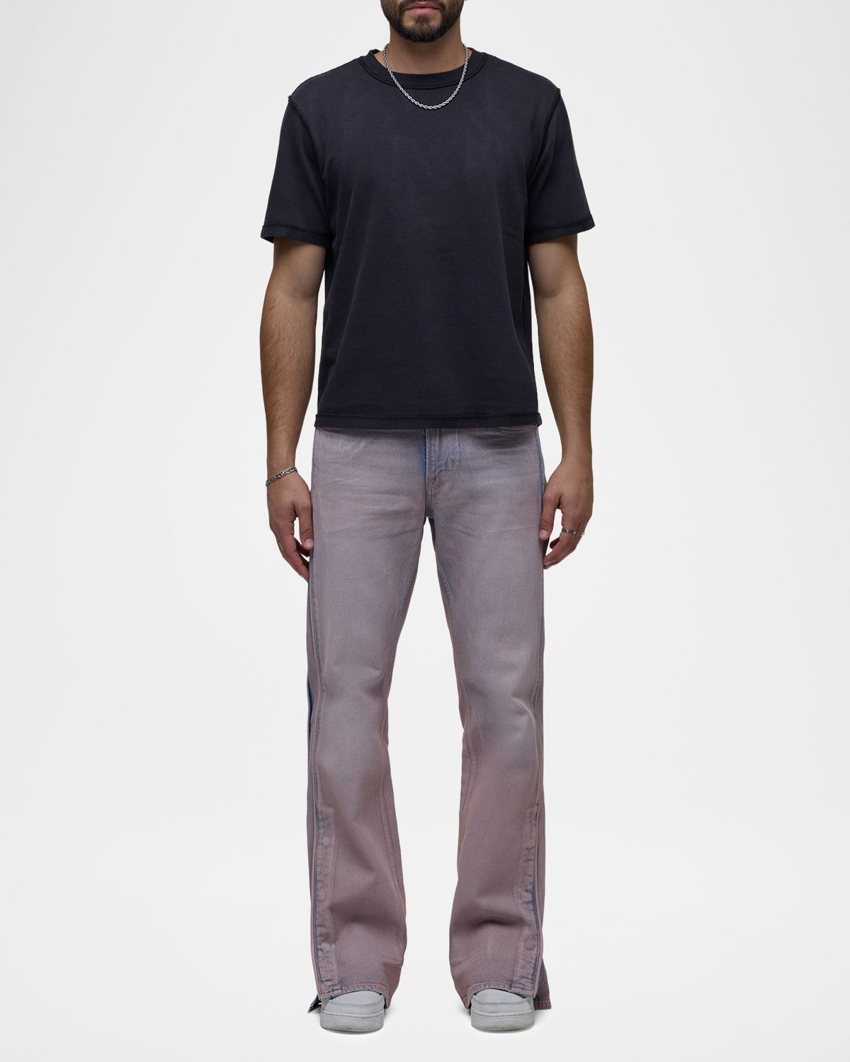 Hudson Men 's Walker Track Comfort Stretch Bootcut Jeans