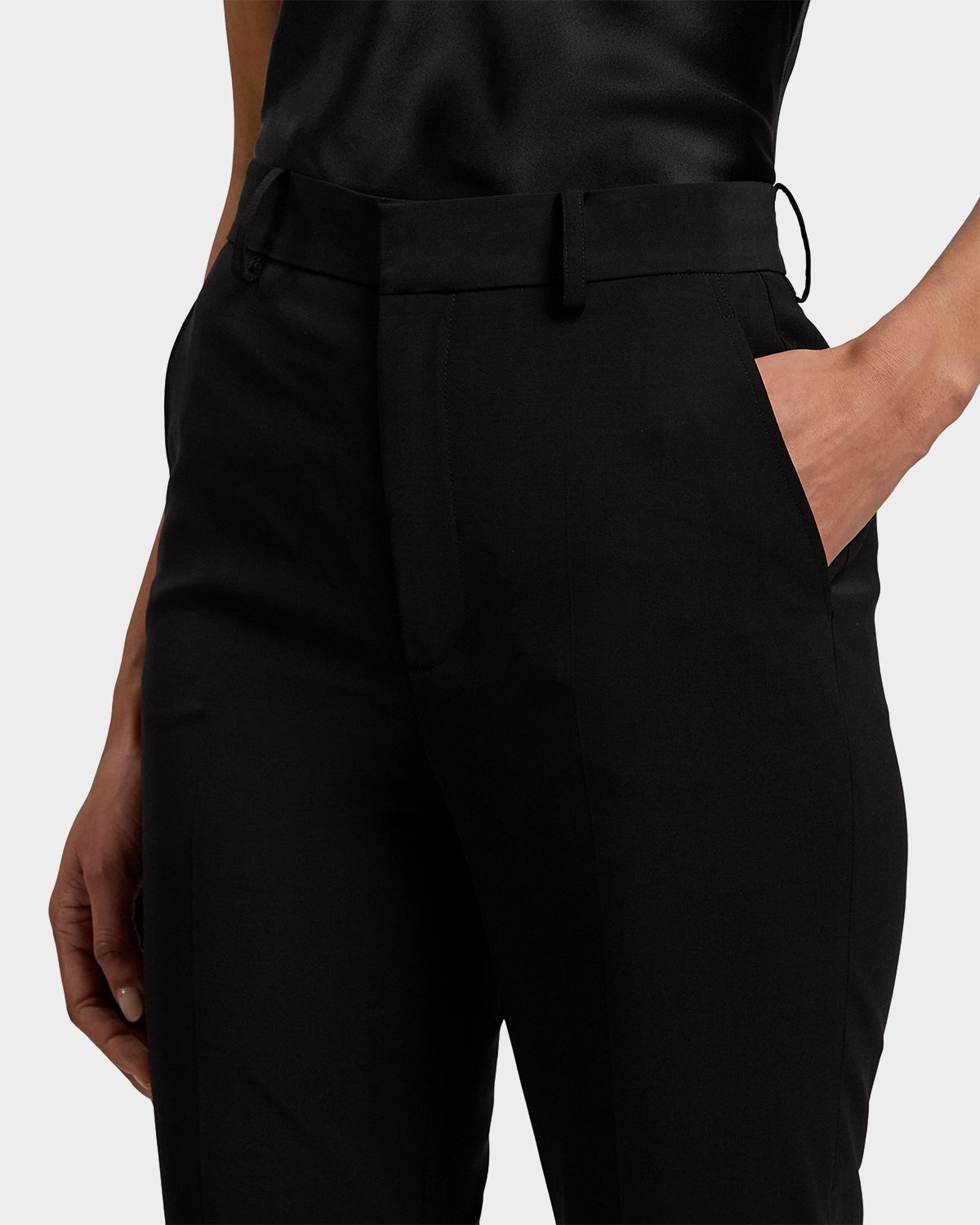 Ralph Lauren Collection Wool Stretch Bootcut-Leg Pants