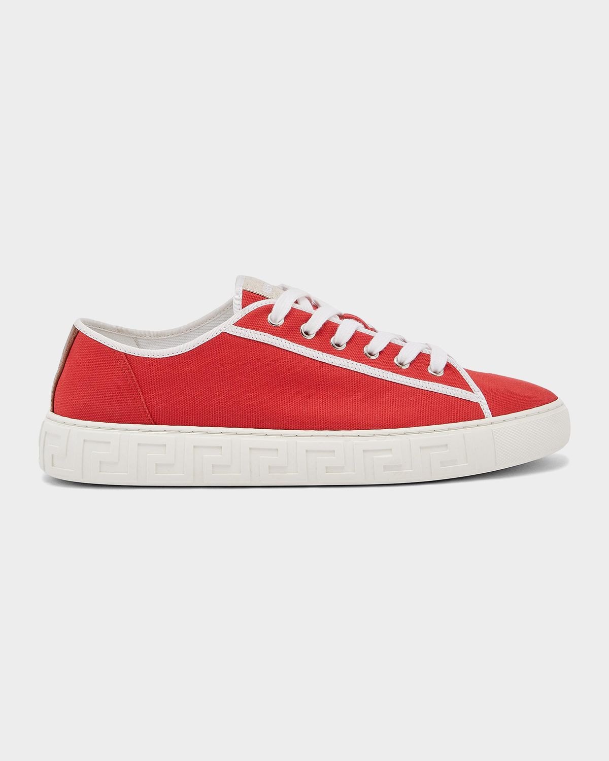 Versace Jeans Couture Men 's Greca Canvas Sneakers