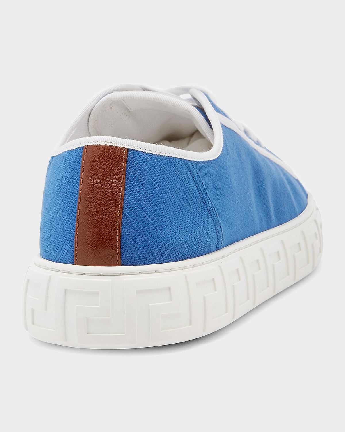 Versace Jeans Couture Men 's Greca Canvas Sneakers