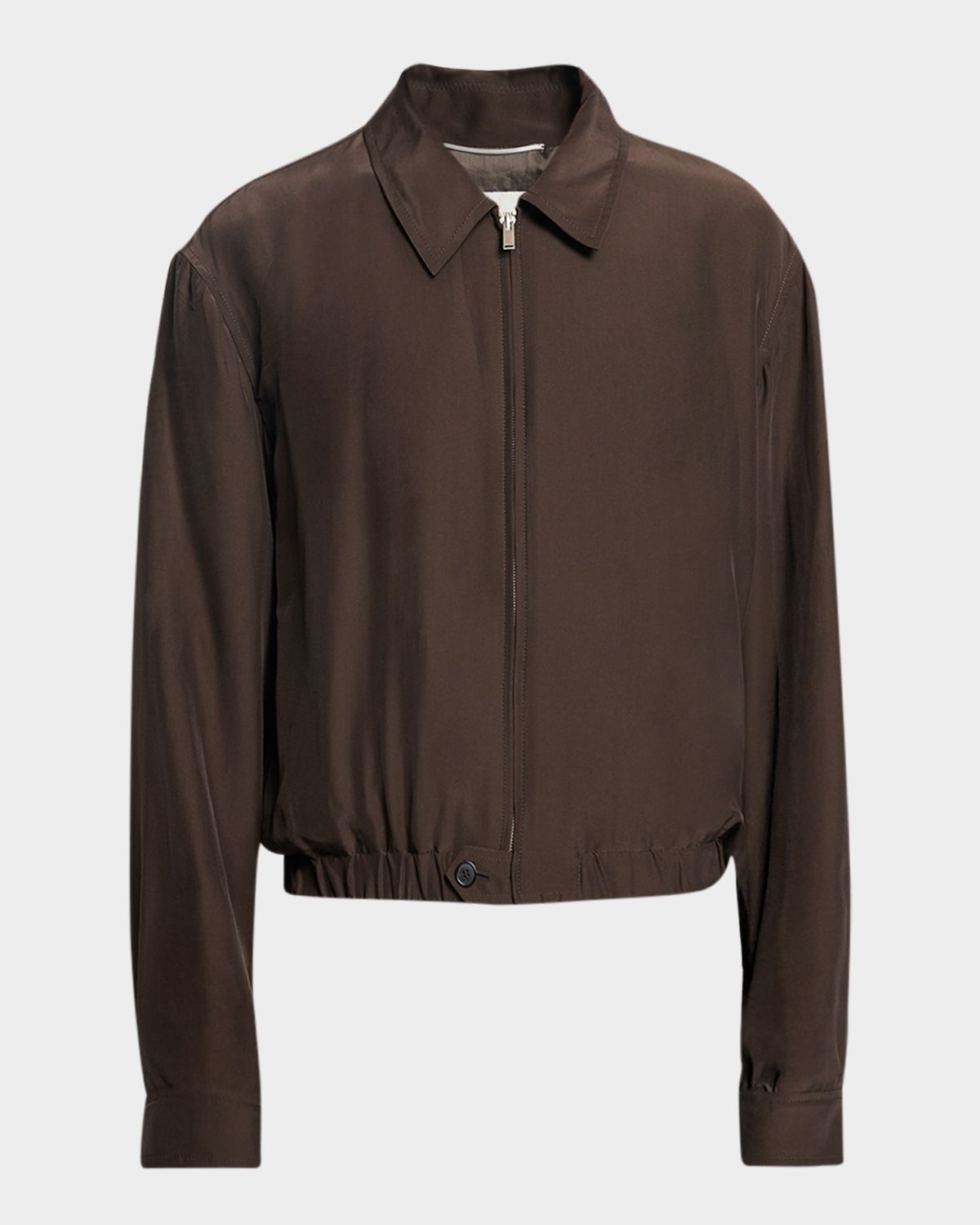 Saint Laurent Men 's Viscose and Silk Blouson Jacket