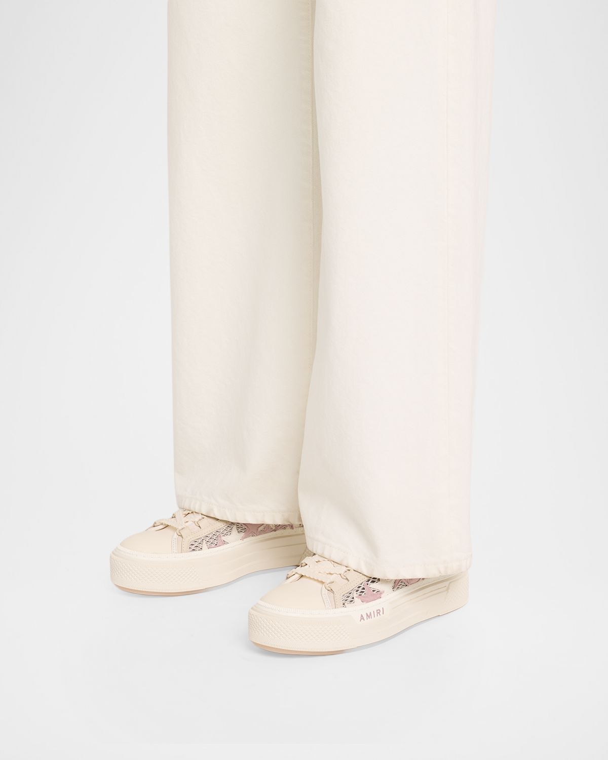 Amiri Mesh Stars Court Low-Top Sneakers