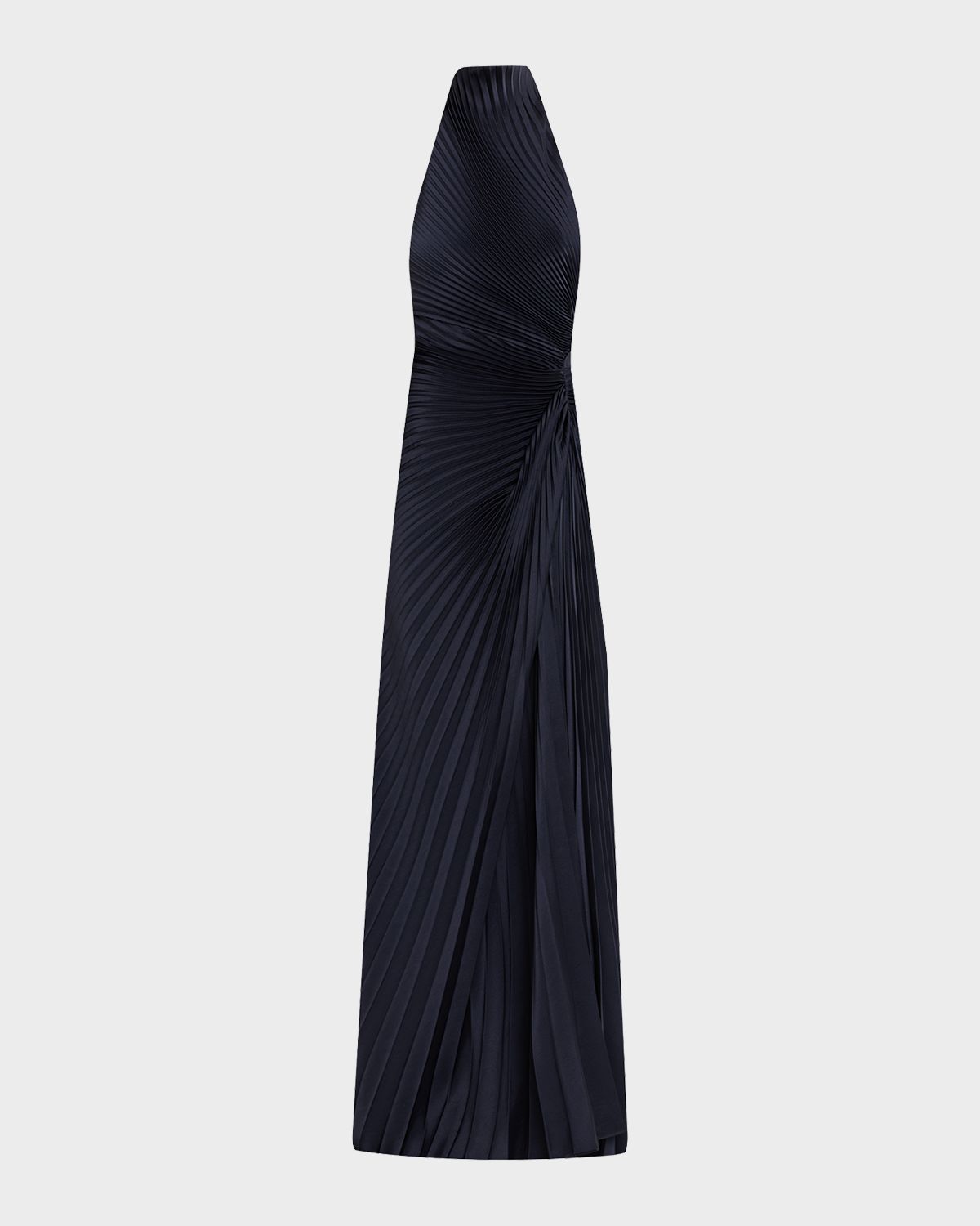 A.L.C. Romy High-Neck Pleated Satin Gown | Thumbnail 6 A.L.C. Romy High-Neck Pleated Satin Gown | Thumbnail 6