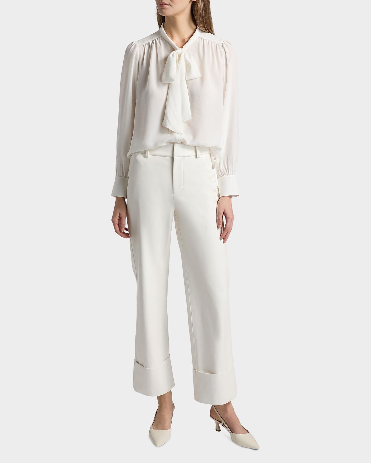 ALICE + OLIVIA Thayer Tieneck Blouse