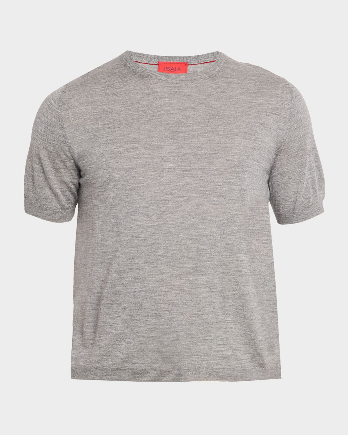 Isaia Men 's Cashmere-Silk Short-Sleeve Shirt