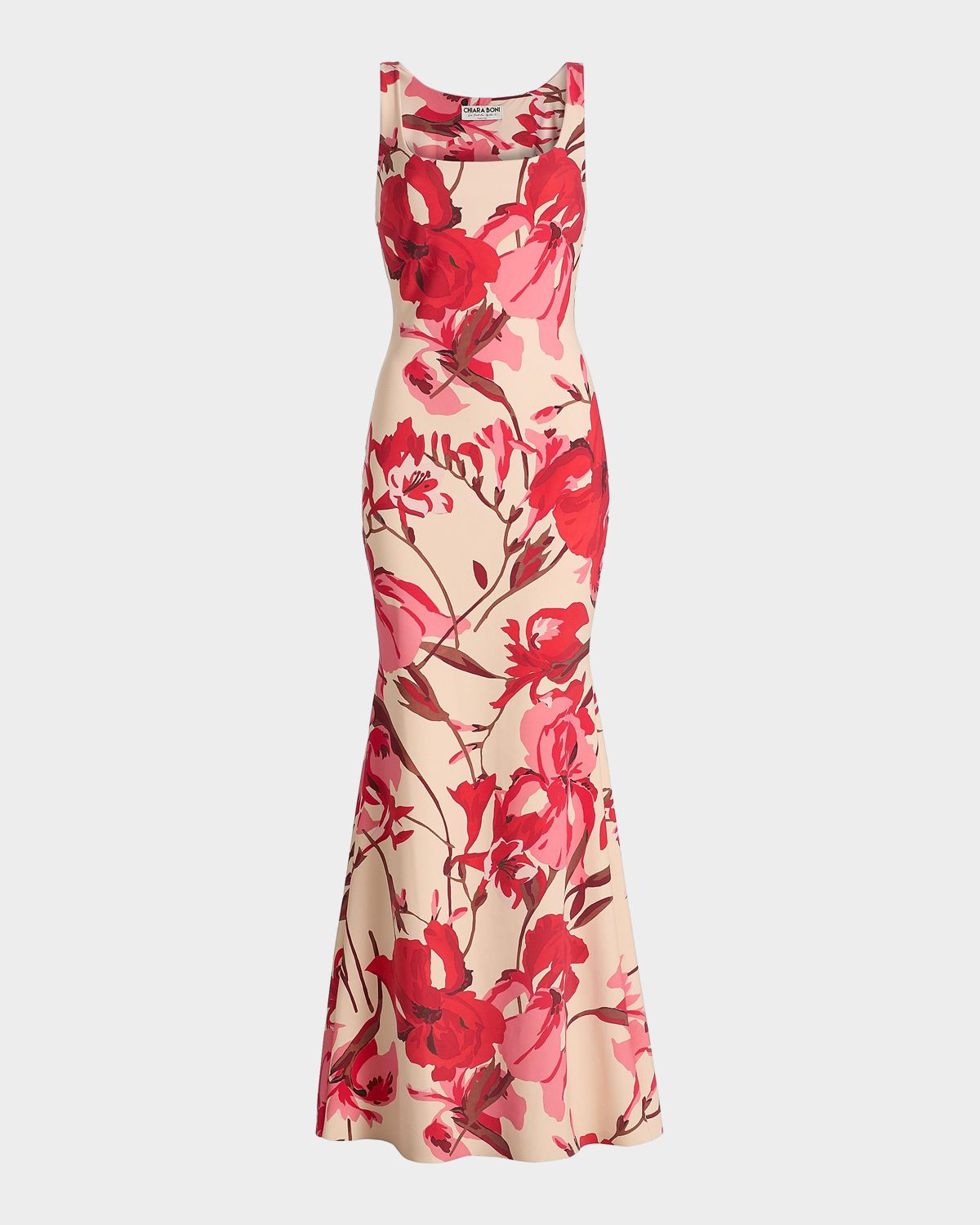 Chiara Boni La Petite Robe Lijia Floral Sleeveless Column Gown