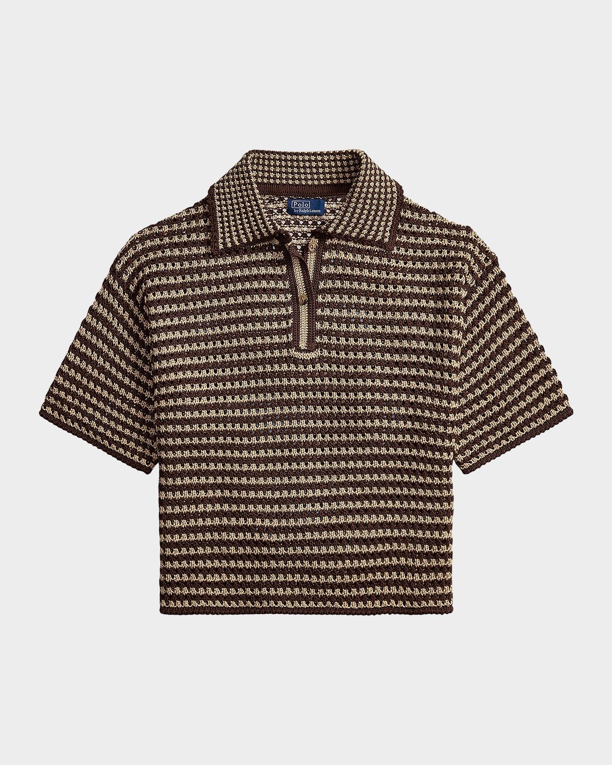 Polo Ralph Lauren Textured-Stripe Polo Shirt