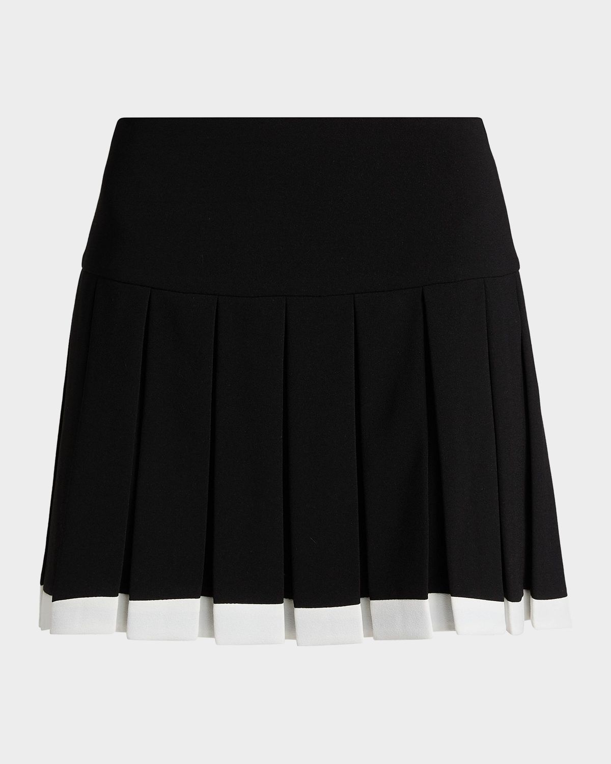 ALICE + OLIVIA Emilie Box Pleated Miniskirt