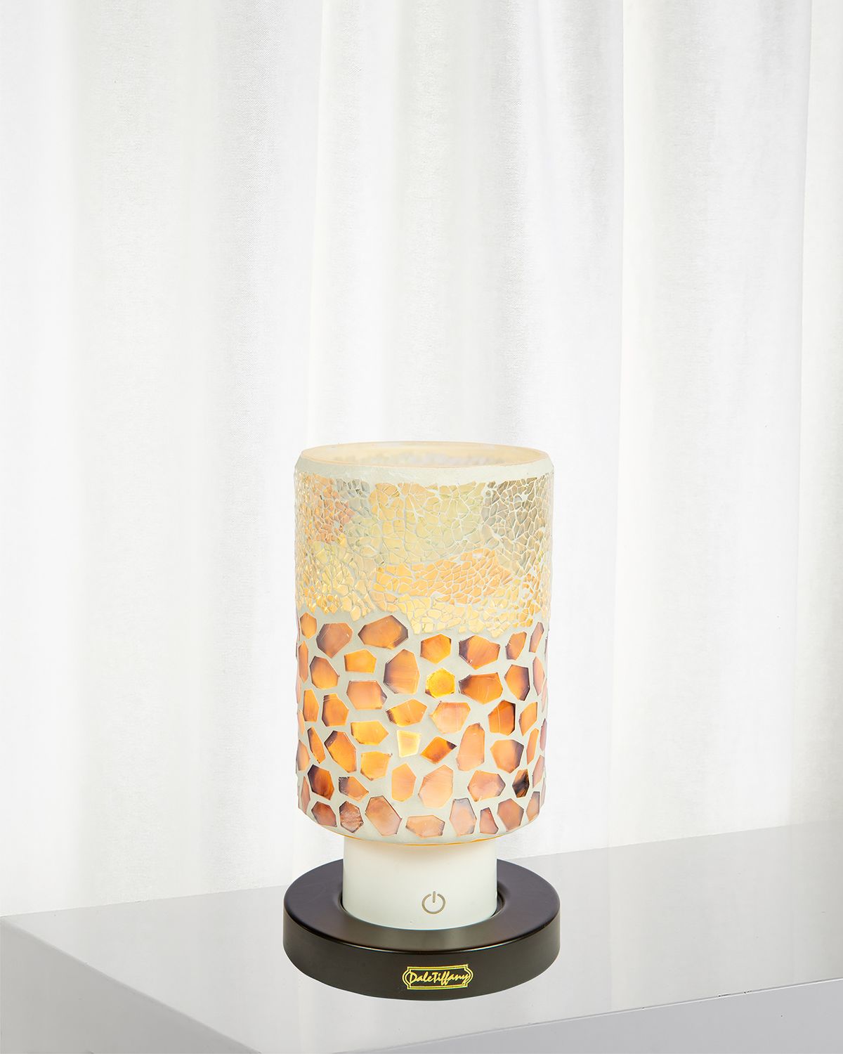 Dale Tiffany Alps Mosaic 8.5" Rechargeable Wireless Accent Lamp | Thumbnail 4 Dale Tiffany Alps Mosaic 8.5" Rechargeable Wireless Accent Lamp | Thumbnail 4