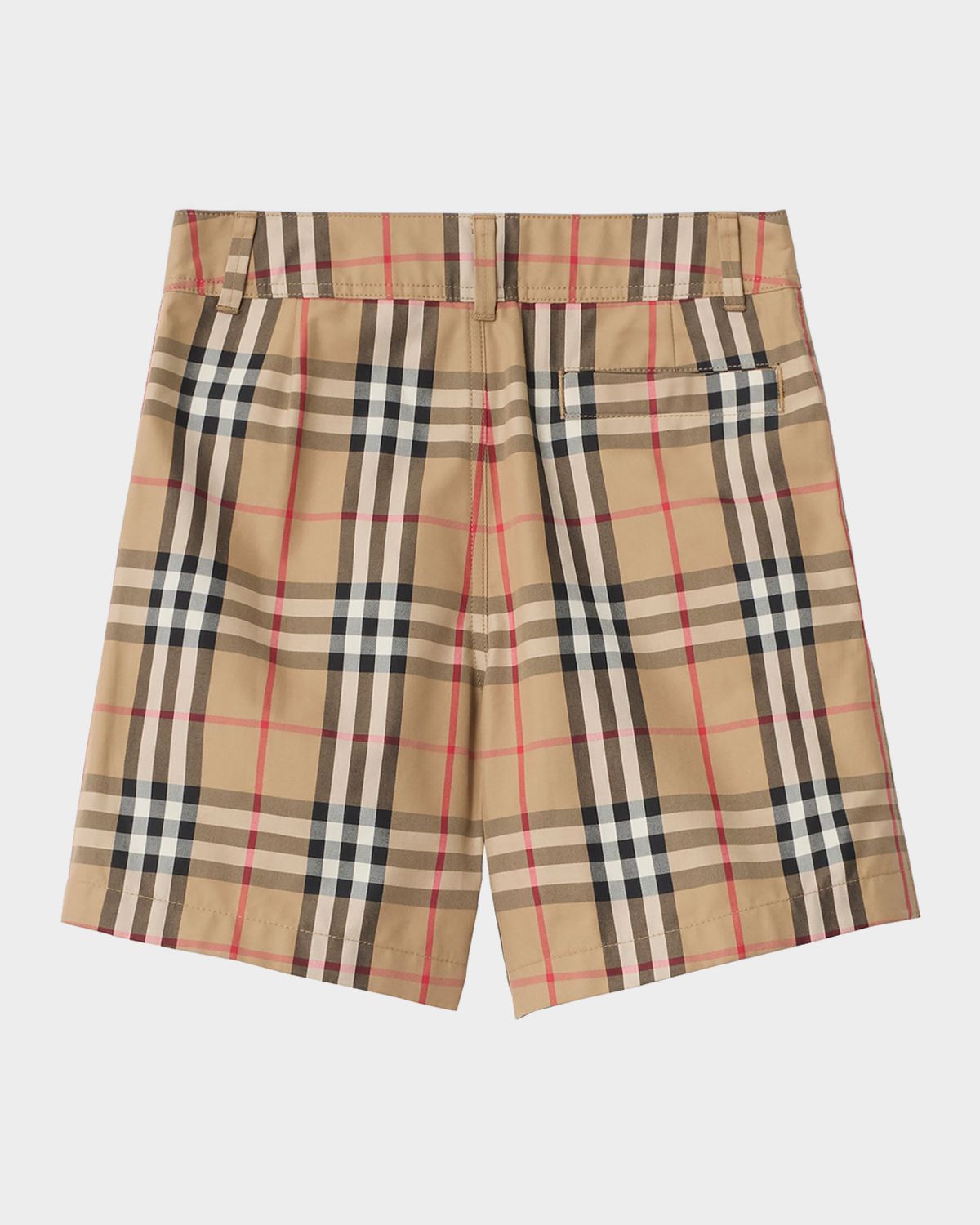 Burberry Boy 's Oscar Check Cotton Oxford Shorts, Size 3-14