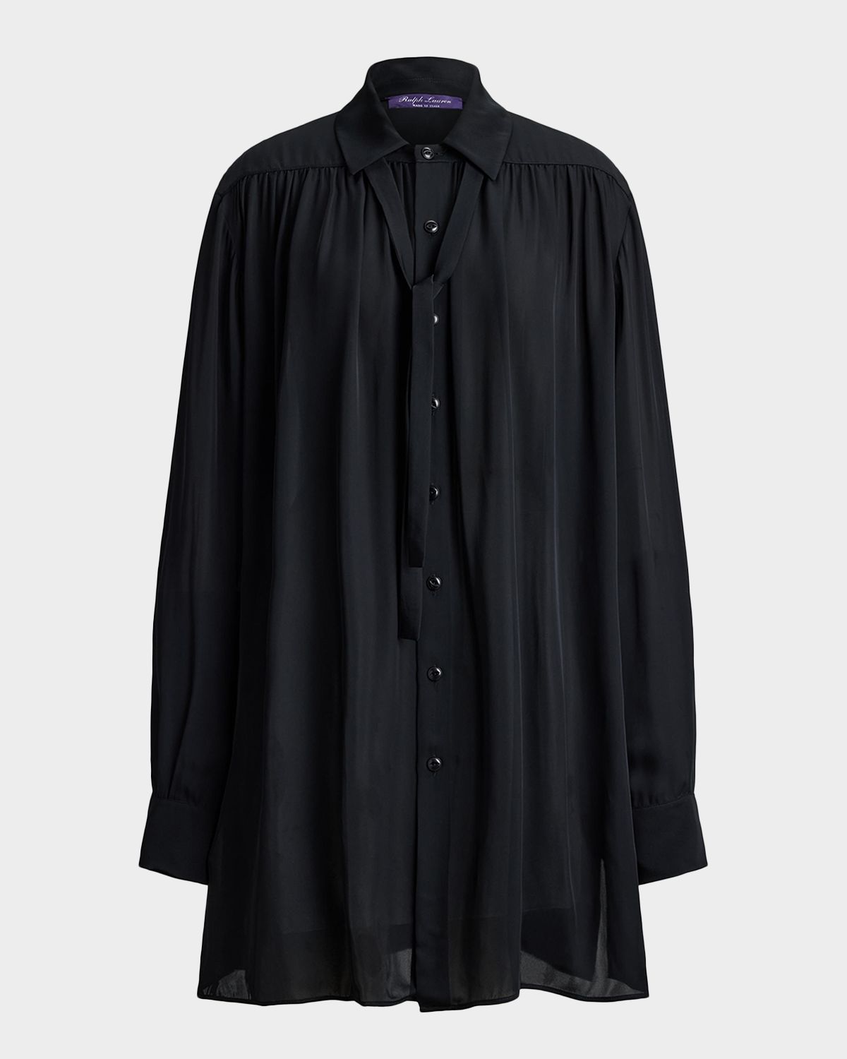 Ralph Lauren Collection Karmen Satin Shirt | Thumbnail 6 Ralph Lauren Collection Karmen Satin Shirt | Thumbnail 6