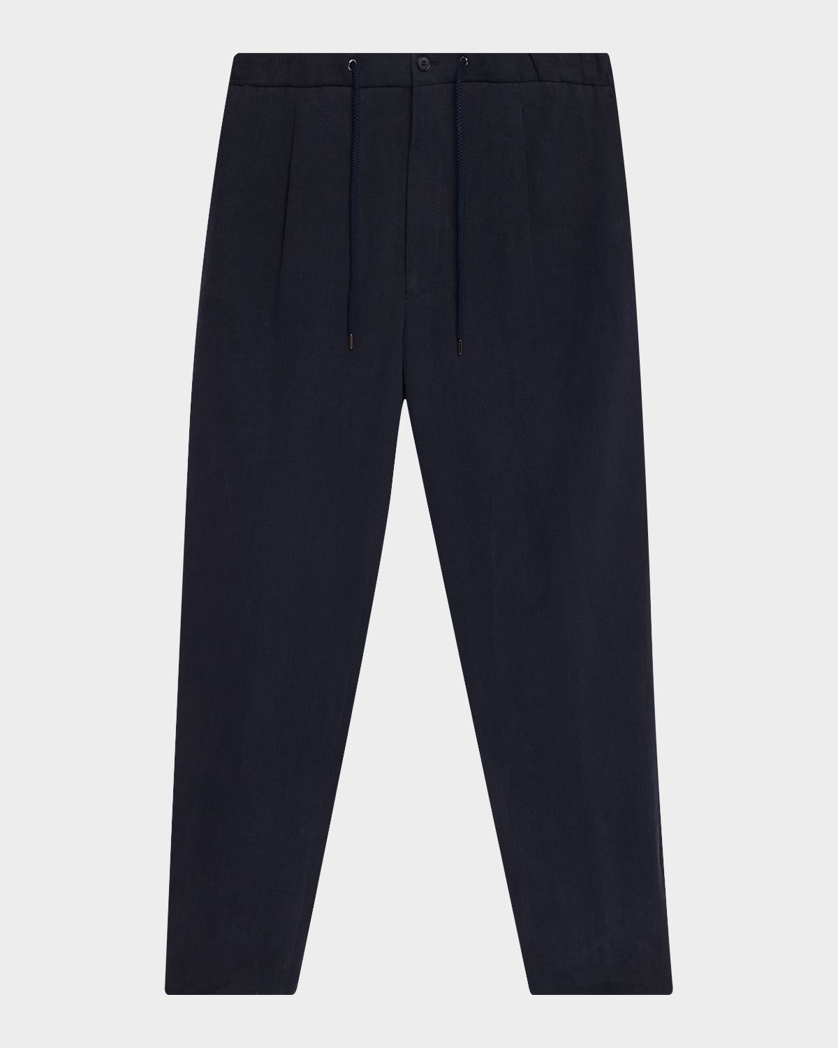 Giorgio Armani Men 's Single-Pleat Linen Canvas Trousers