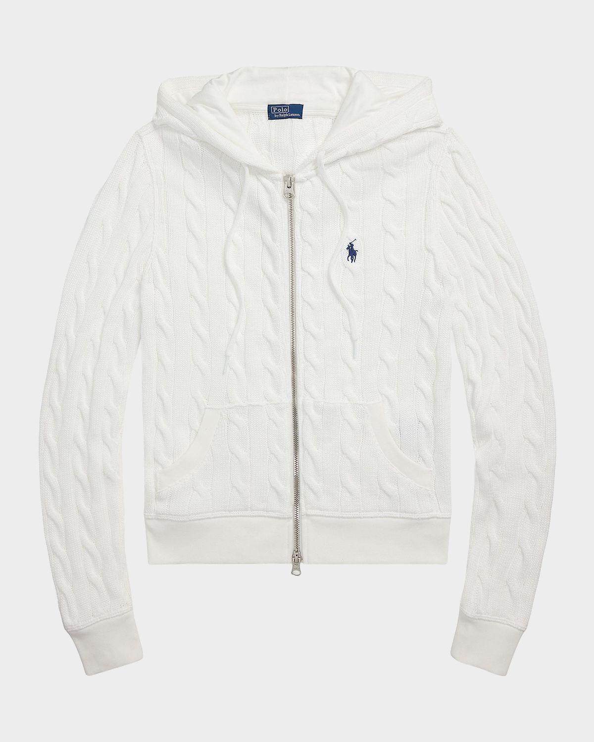 Polo Ralph Lauren Cable-Knit Cotton Full-Zip Hoodie | Thumbnail 6 Polo Ralph Lauren Cable-Knit Cotton Full-Zip Hoodie | Thumbnail 6
