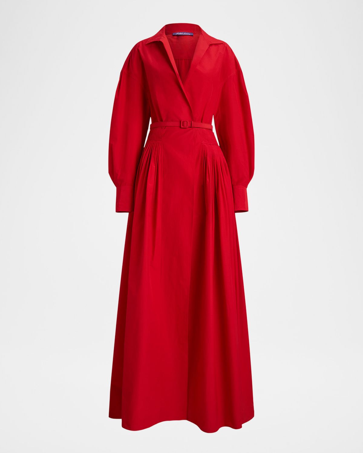 Ralph Lauren Collection Daley Cotton-Blend Poplin Evening Shirtdress