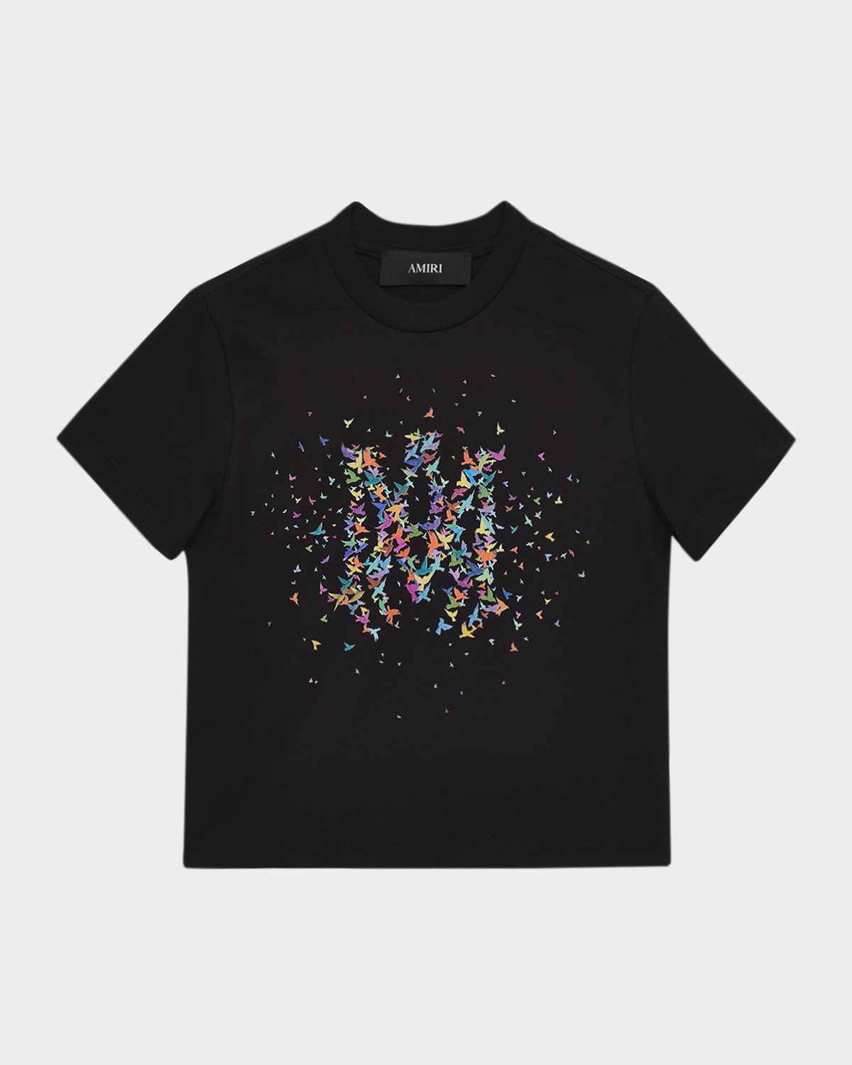 Amiri Kid 's MA Confetti Birds T-Shirt, Size 4-