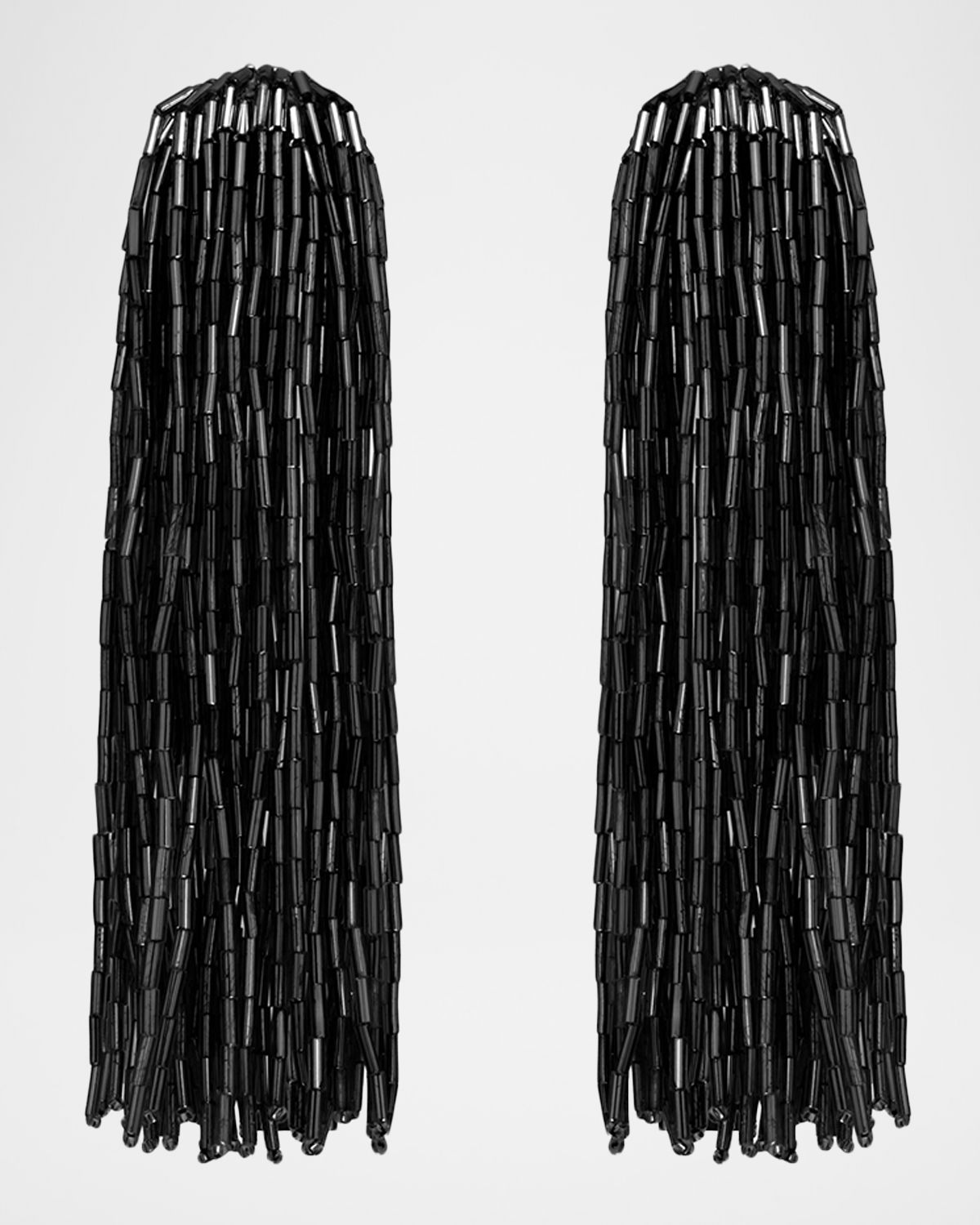 Oscar de la Renta Cascade Tassel Drop Clip-On Earrings