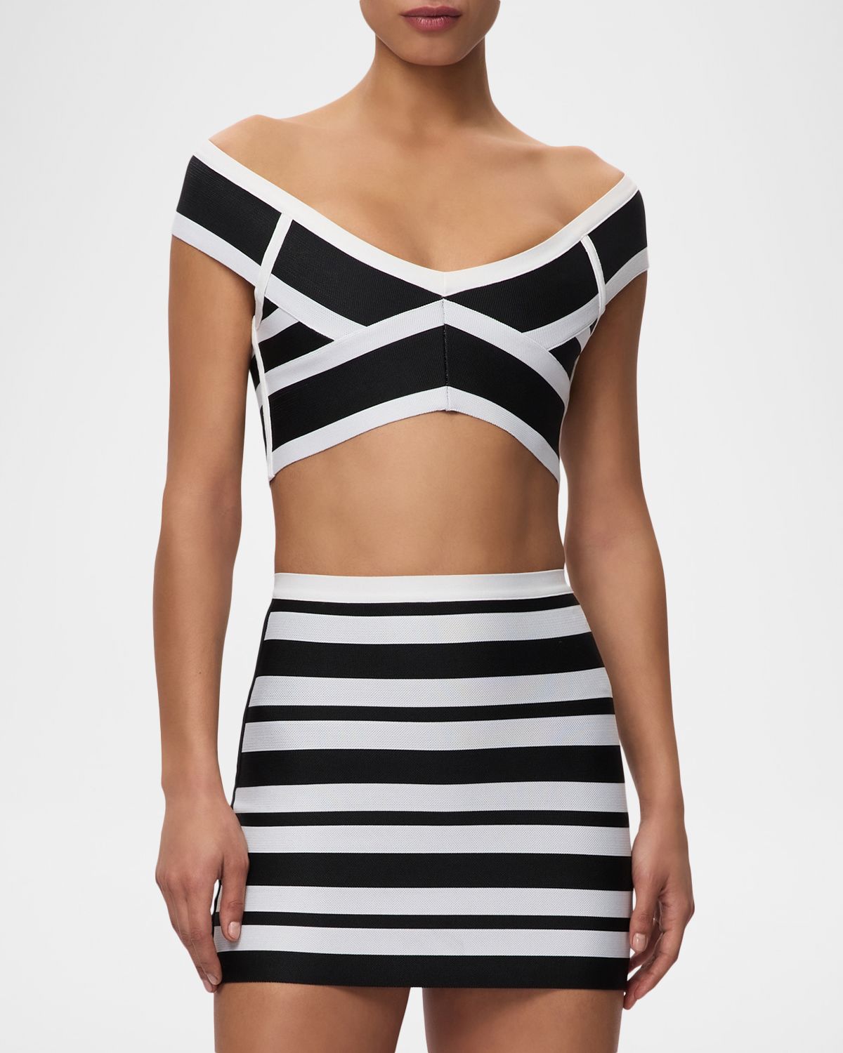 Herve Leger The Spotlight Crop Top | Thumbnail 4 Herve Leger The Spotlight Crop Top | Thumbnail 4