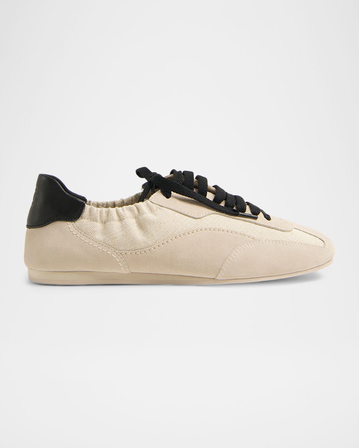 SIMKHAI Georgie Elasticized Canvas and Mixed Leather Low-Top Sneakers
