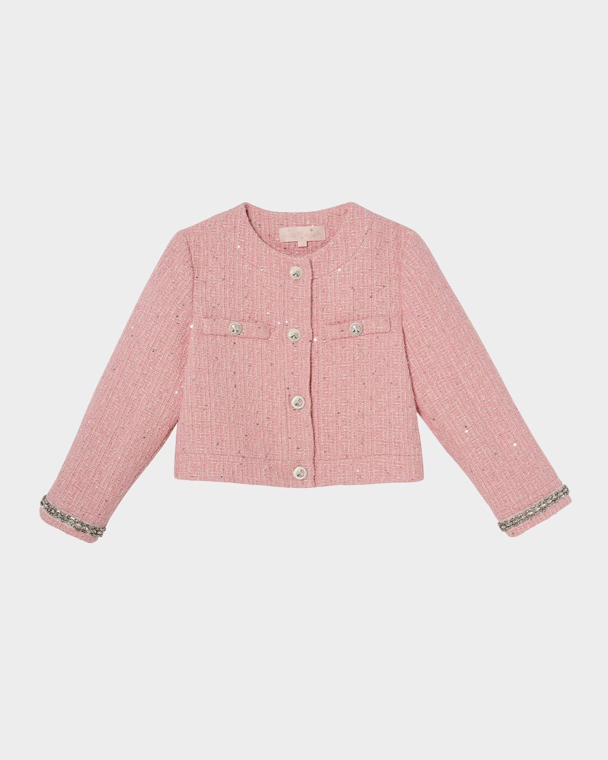 Tutu Du Monde Girl 's Audrey Sequined Boucle Jacket, Size 3-14