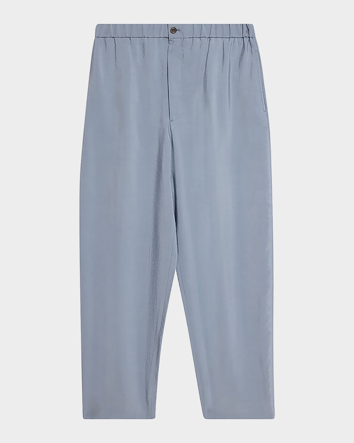 Giorgio Armani Men 's Silk Wide-Leg Trousers