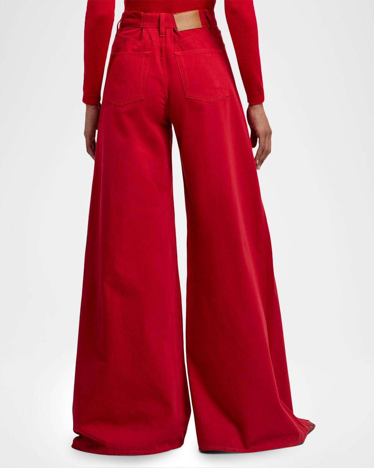 Ralph Lauren Collection High-Rise Ultra Wide-Leg Jeans