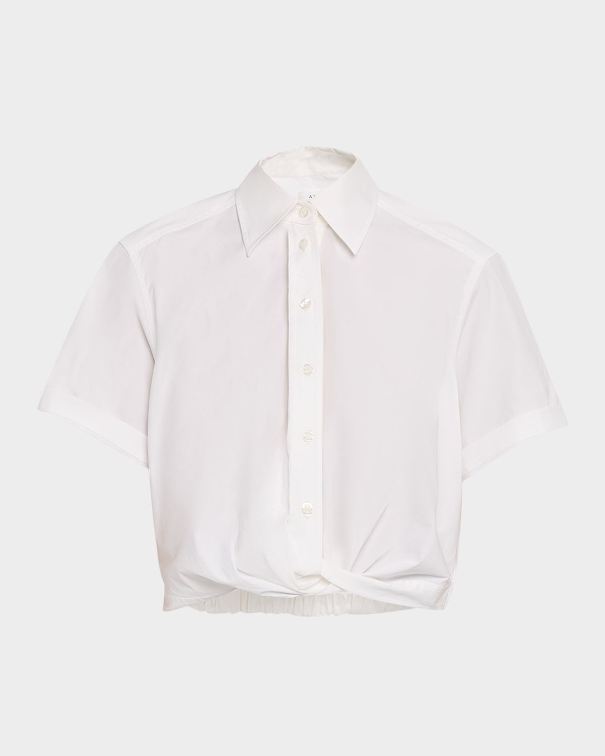 A.L.C. Lily Cropped Twist-Front Poplin Shirt | Thumbnail 6 A.L.C. Lily Cropped Twist-Front Poplin Shirt | Thumbnail 6