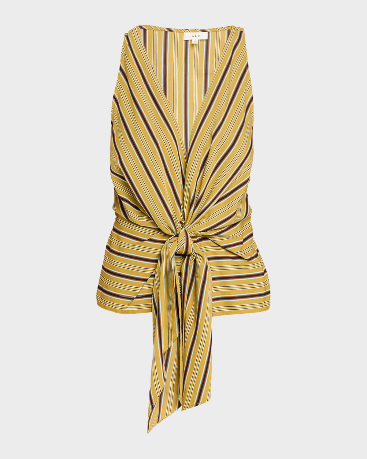A.L.C. Elle Stripe Sleeveless Tie-Front Top | Thumbnail 6 A.L.C. Elle Stripe Sleeveless Tie-Front Top | Thumbnail 6