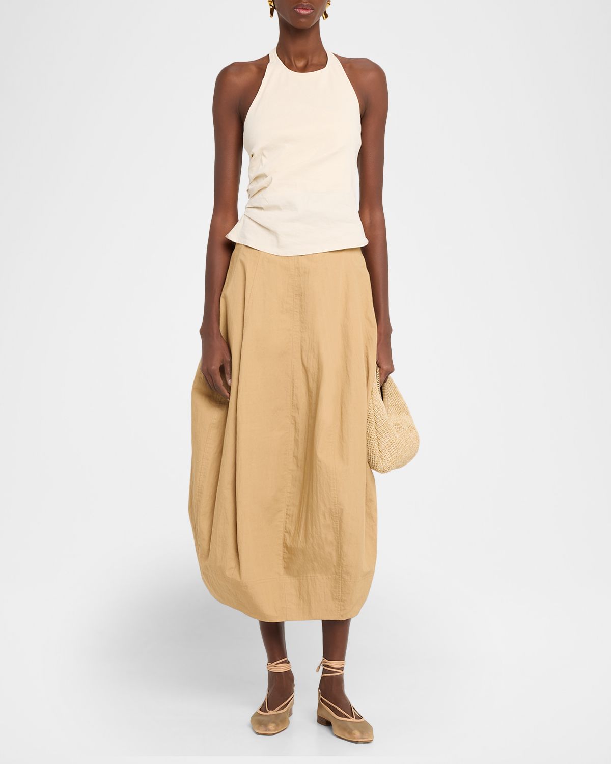 A.L.C. Sylvie Linen-Blend Halter Top