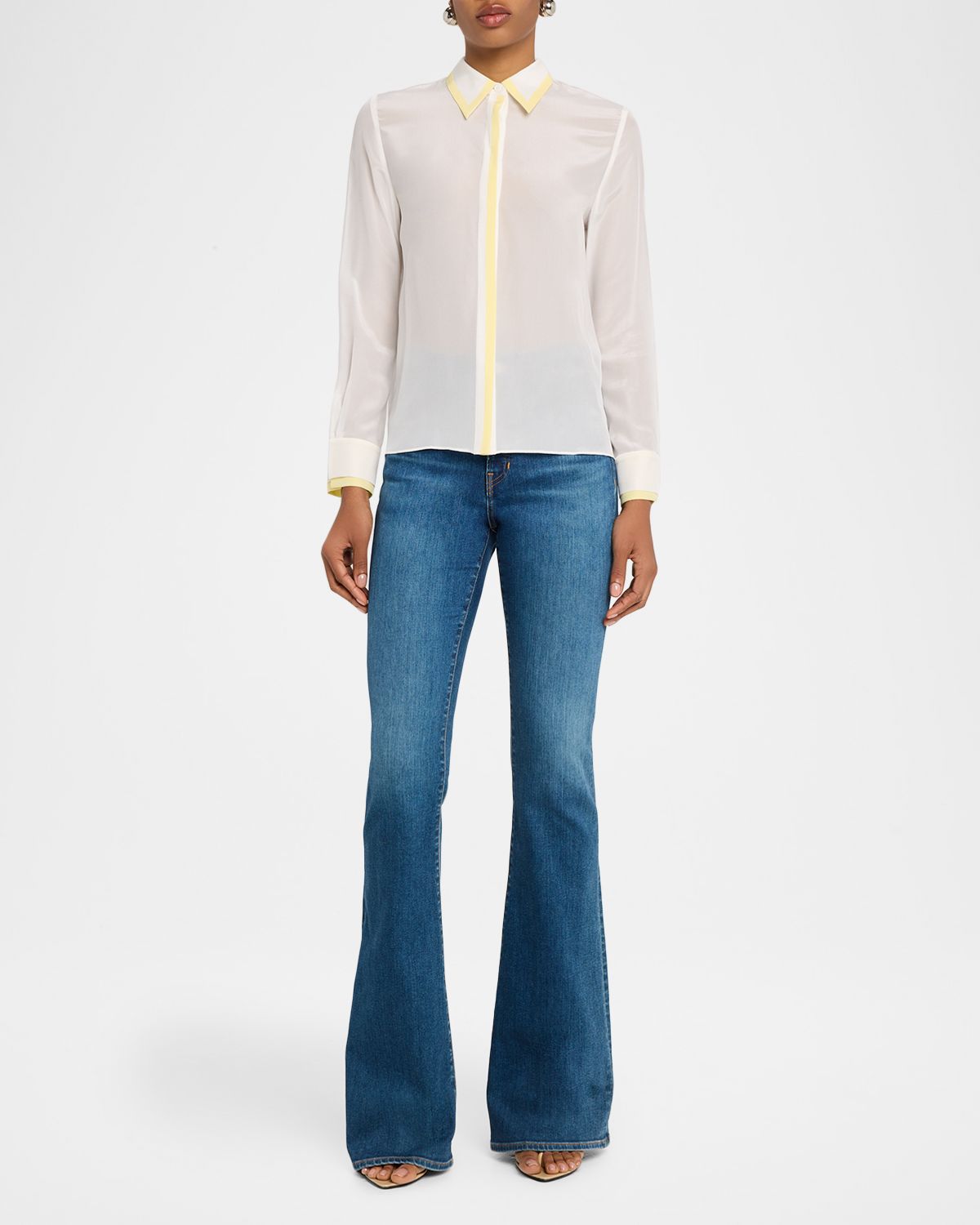 ALICE + OLIVIA Willa Placket Top