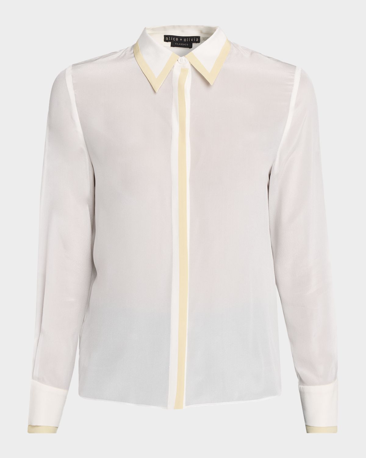 ALICE + OLIVIA Willa Placket Top