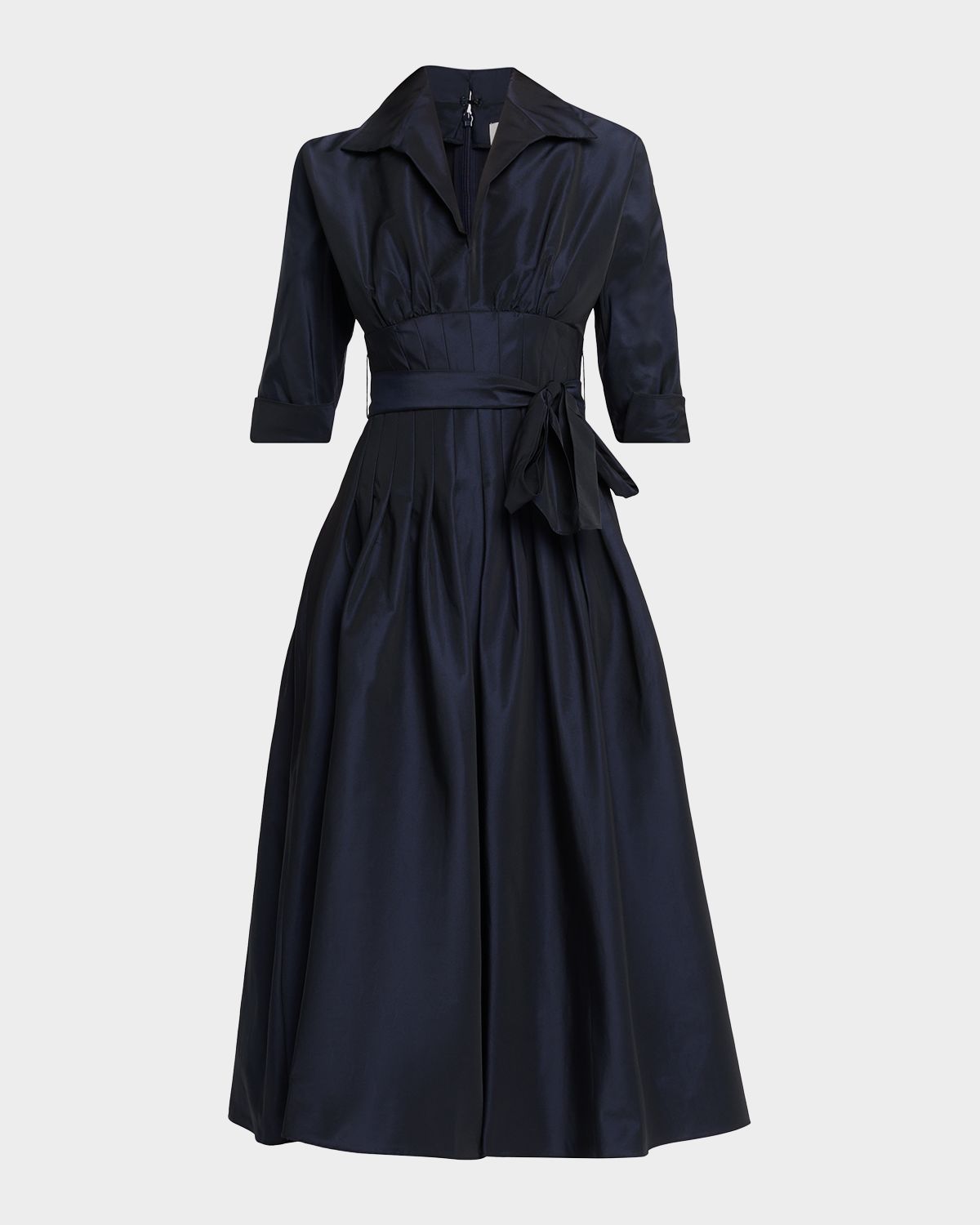Rickie Freeman for Teri Jon Pleated A-Line Midi Dress | Thumbnail 6 Rickie Freeman for Teri Jon Pleated A-Line Midi Dress | Thumbnail 6