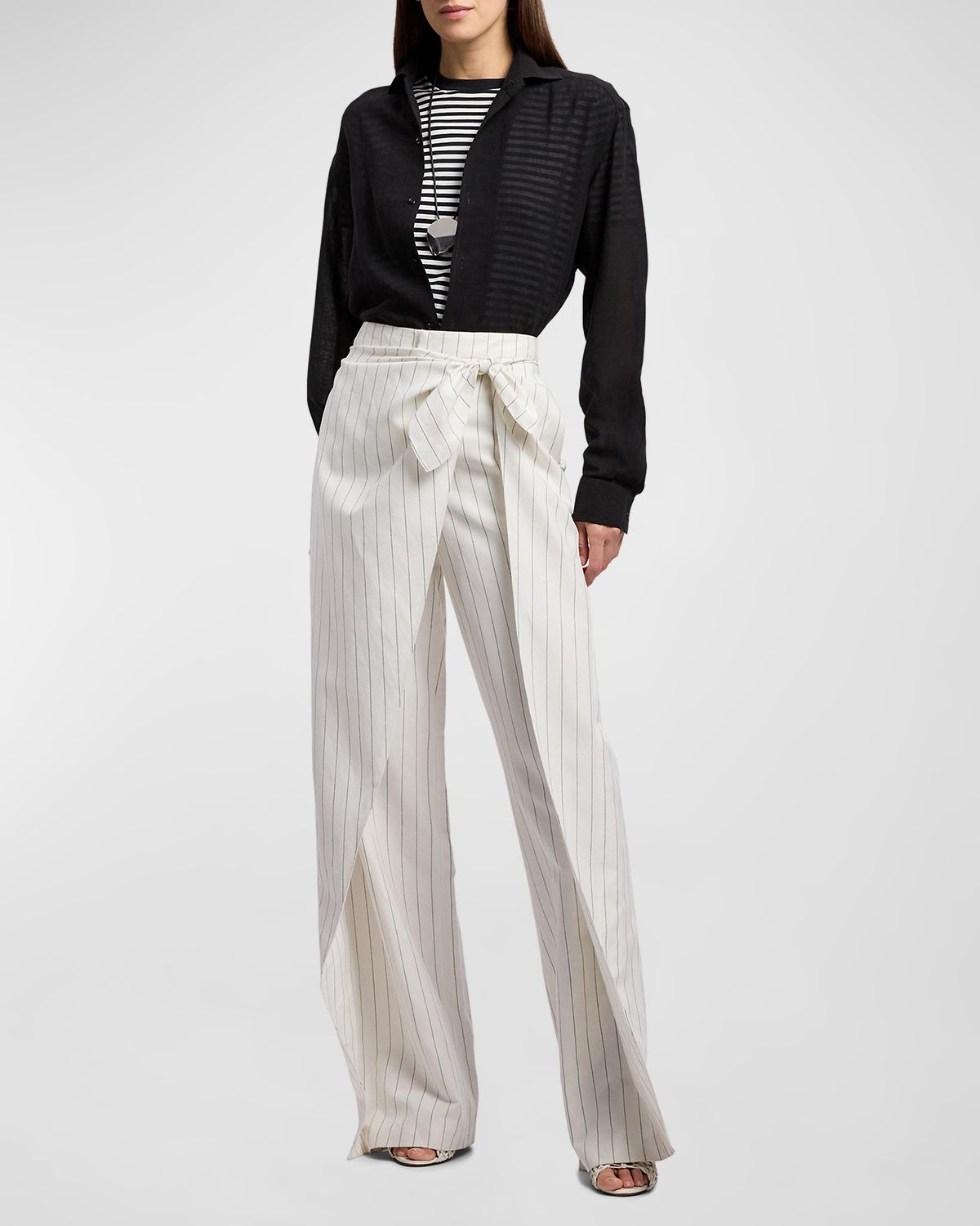 Ralph Lauren Collection Striped Short-Sleeve T-Shirt