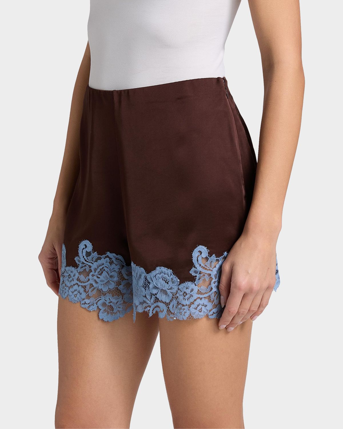 A.L.C. Pipa Satin and Lace Shorts | Thumbnail 7 A.L.C. Pipa Satin and Lace Shorts | Thumbnail 7