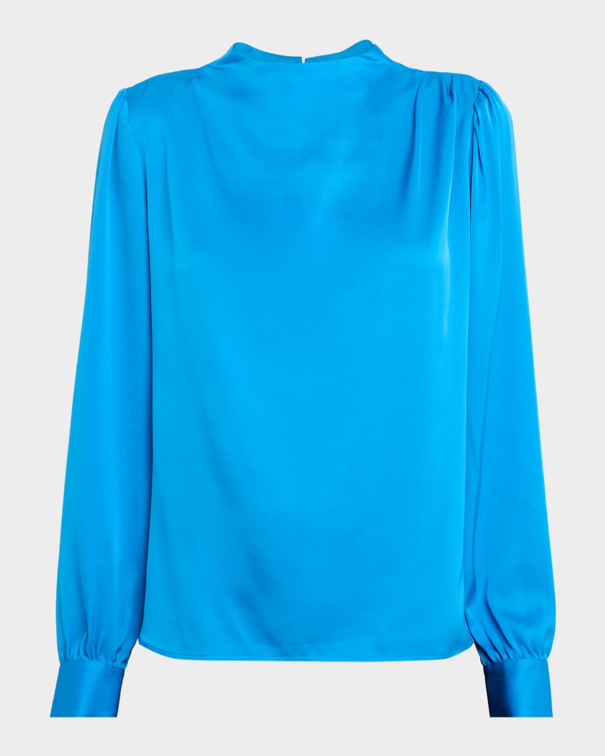 Elie Tahari Tien Floral Silk Mock-Turtleneck Blouse