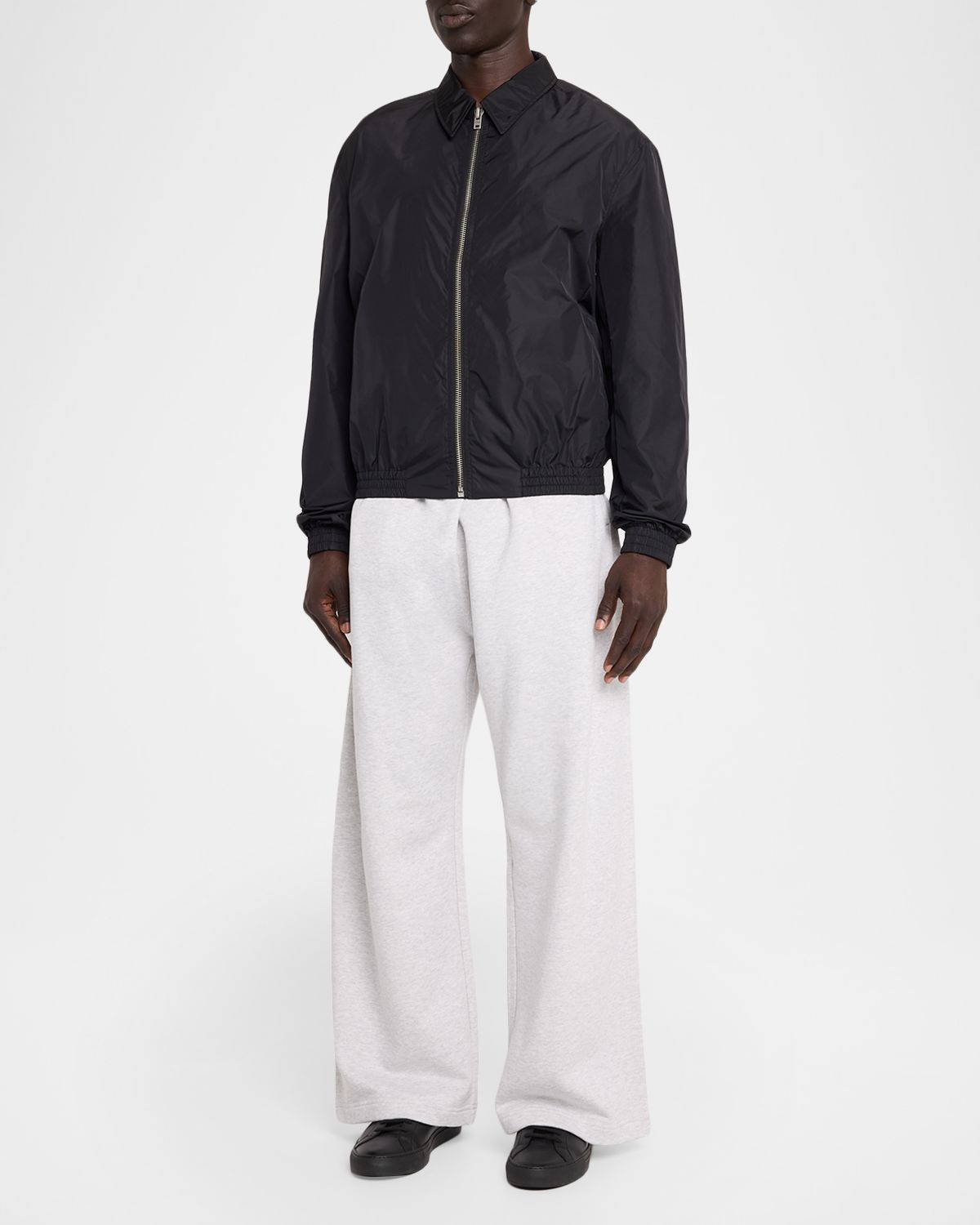 Acne Studios Men 's Nylon Logo Shirt Jacket