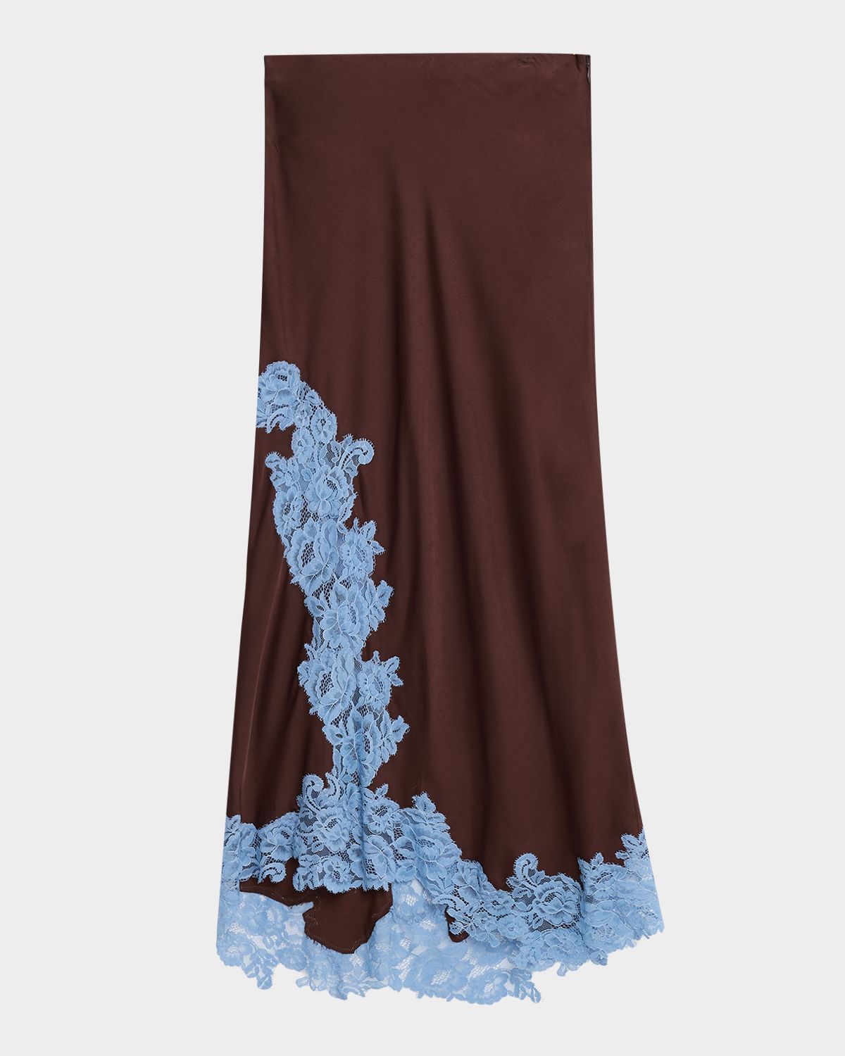 A.L.C. Olivia Crepe and Lace Midi Skirt