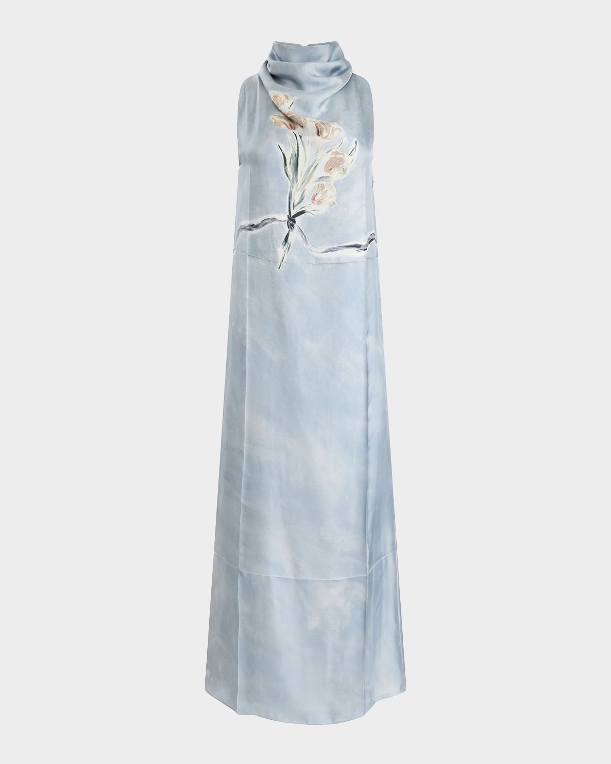 Altuzarra Noori Draped Floral Silk Dress