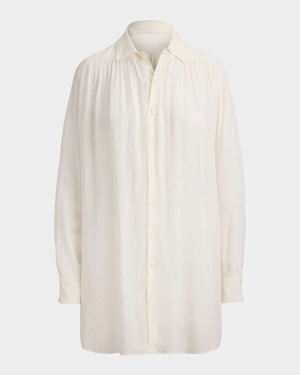 Ralph Lauren Collection Karmen Linen Voile Shirt | Thumbnail 6