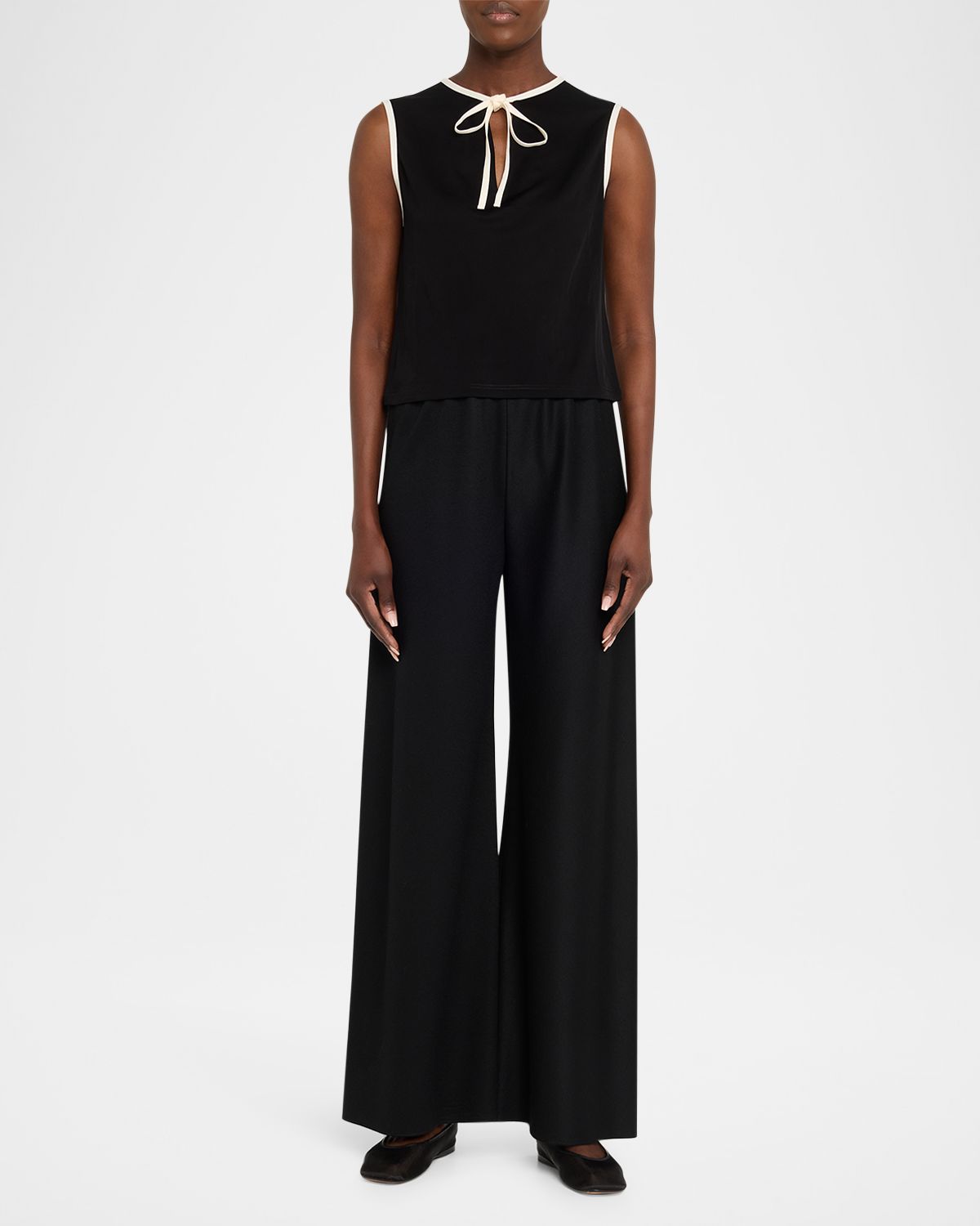 FRAME The Keyhole Tie Tank Top