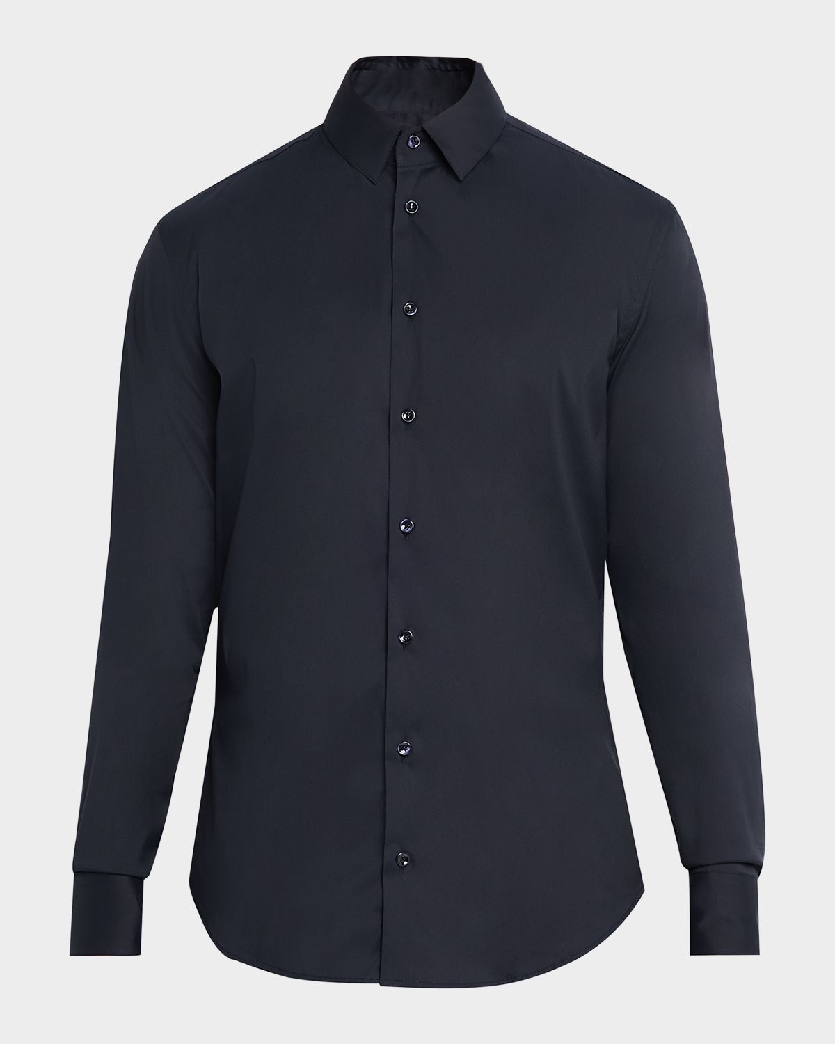 Giorgio Armani Men 's Solid Stretch Poplin Sport Shirt