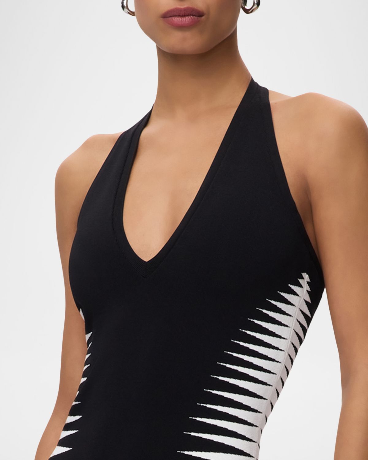 Herve Leger The Amaris Geometric Bandage Midi Dress | Thumbnail 5 Herve Leger The Amaris Geometric Bandage Midi Dress | Thumbnail 5