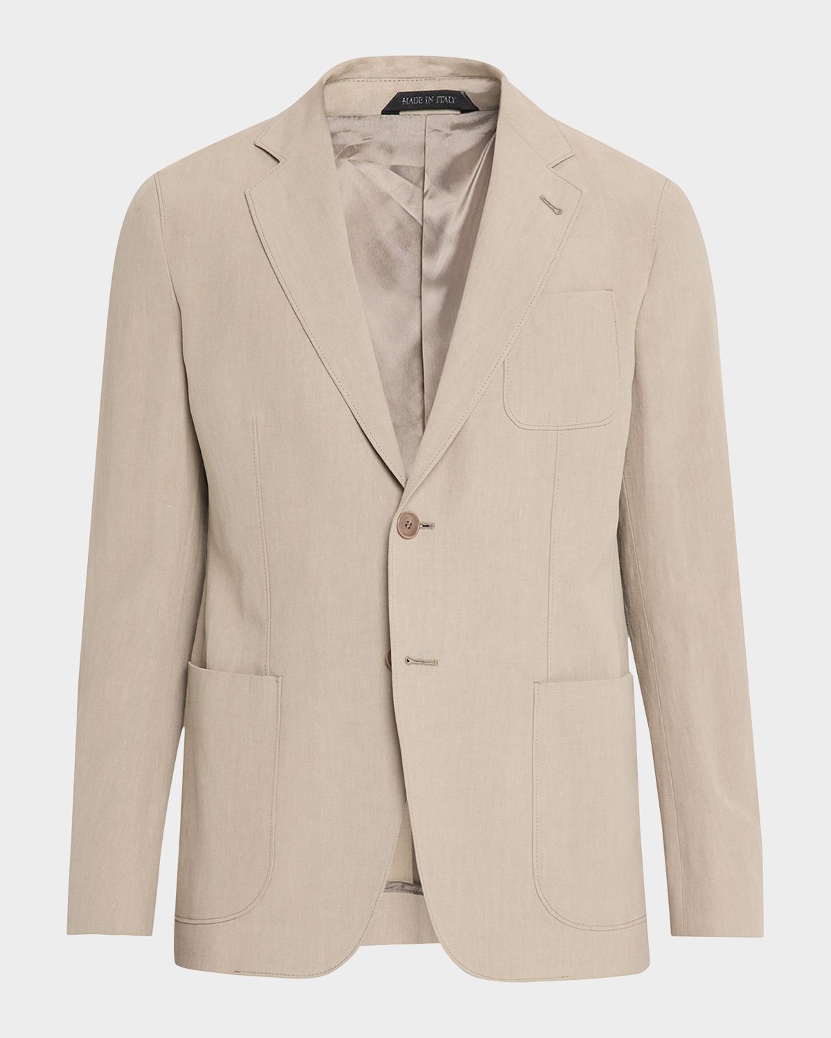 Giorgio Armani Linen Single-Breasted Jacket