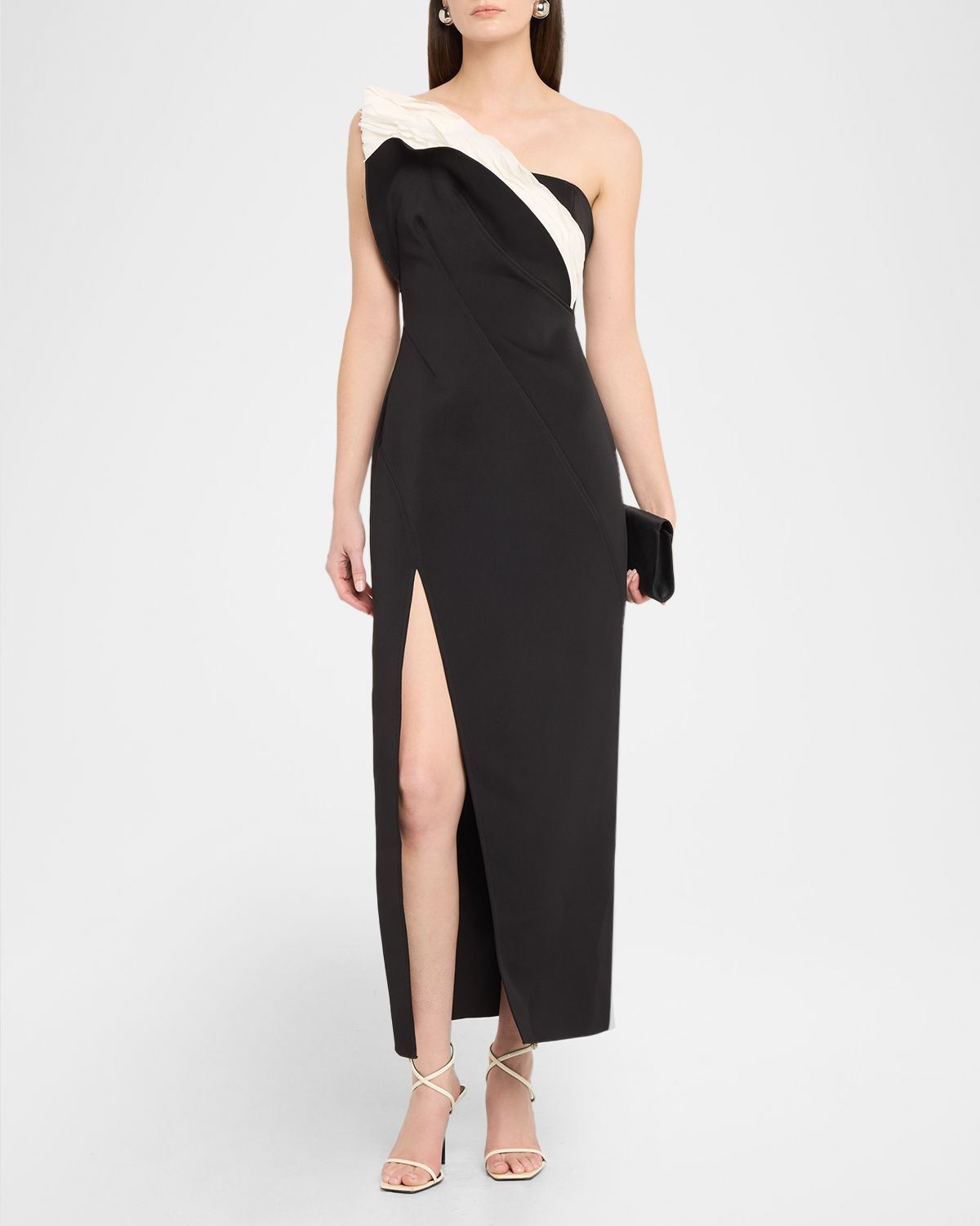 Acler Droxford Two-Tone Midi Dress