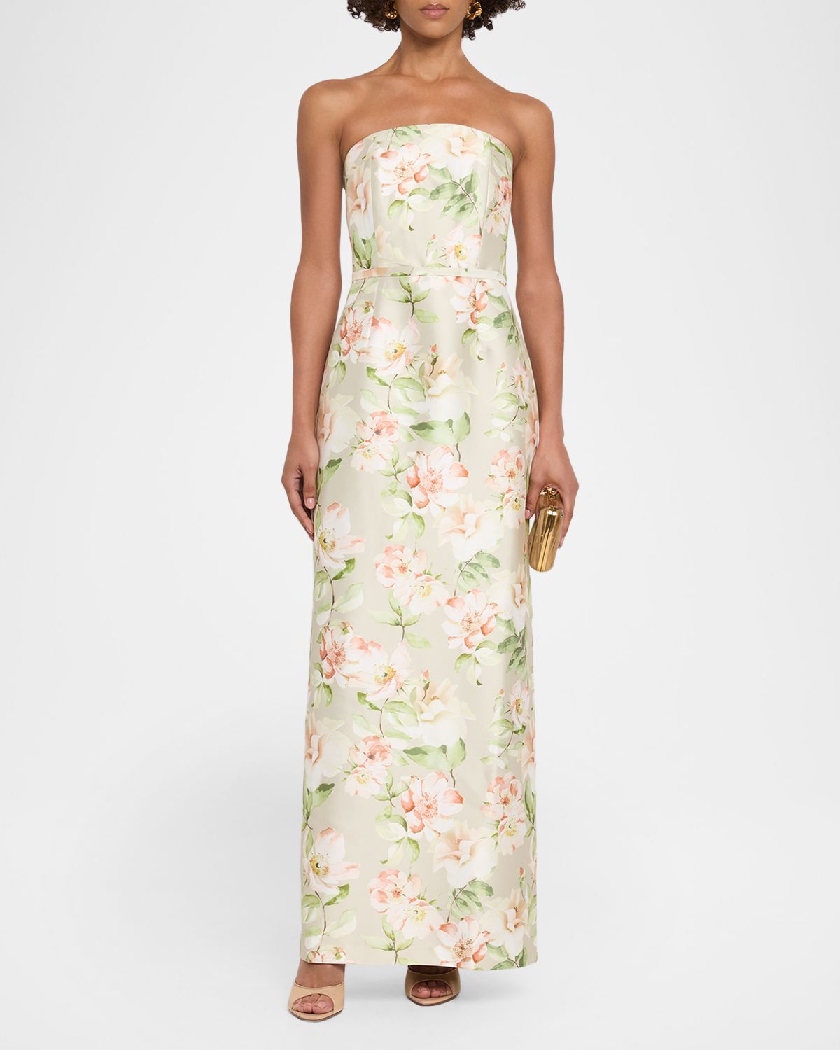 SACHIN BABI Sophia Strapless Floral-Print Mikado Column Gown | Thumbnail 5 SACHIN BABI Sophia Strapless Floral-Print Mikado Column Gown | Thumbnail 5