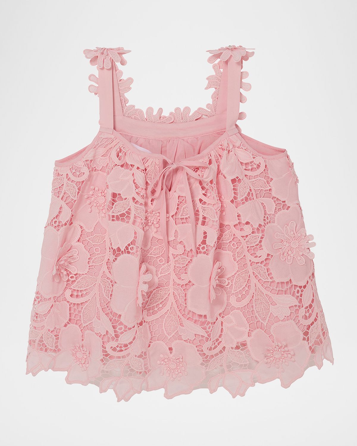 Tutu Du Monde Girl 's Riviera Rose Cutwork Lace Top, Size 3-11