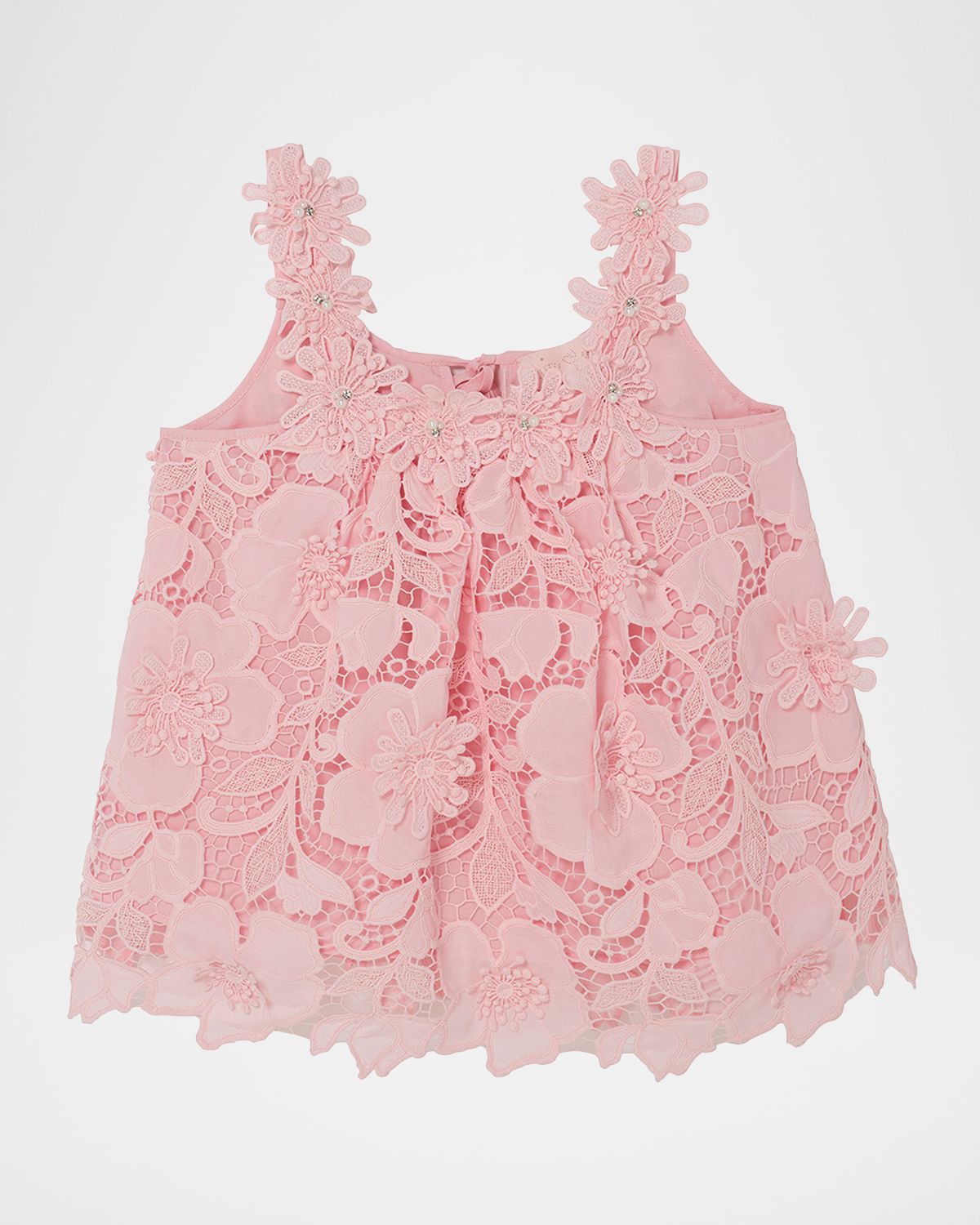 Tutu Du Monde Girl 's Riviera Rose Cutwork Lace Top, Size 3-11